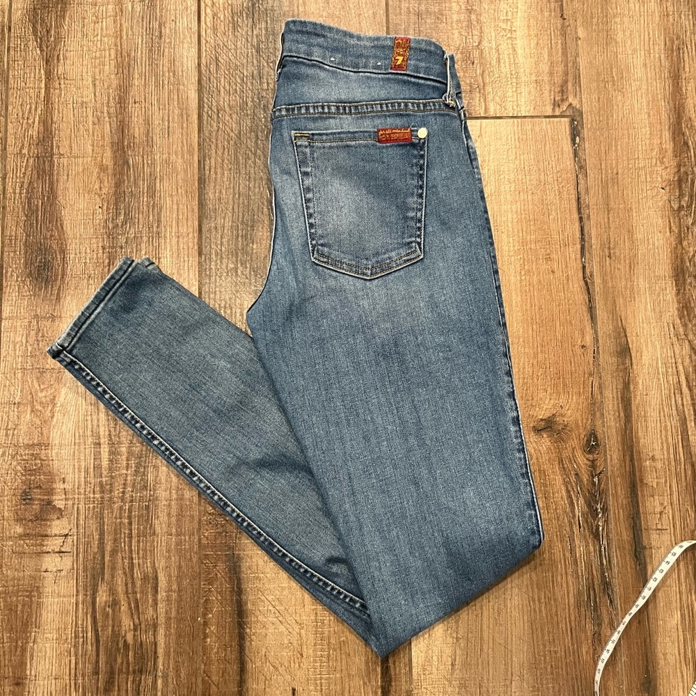 7 For All Mankind The Skinny Medium Wash Jean